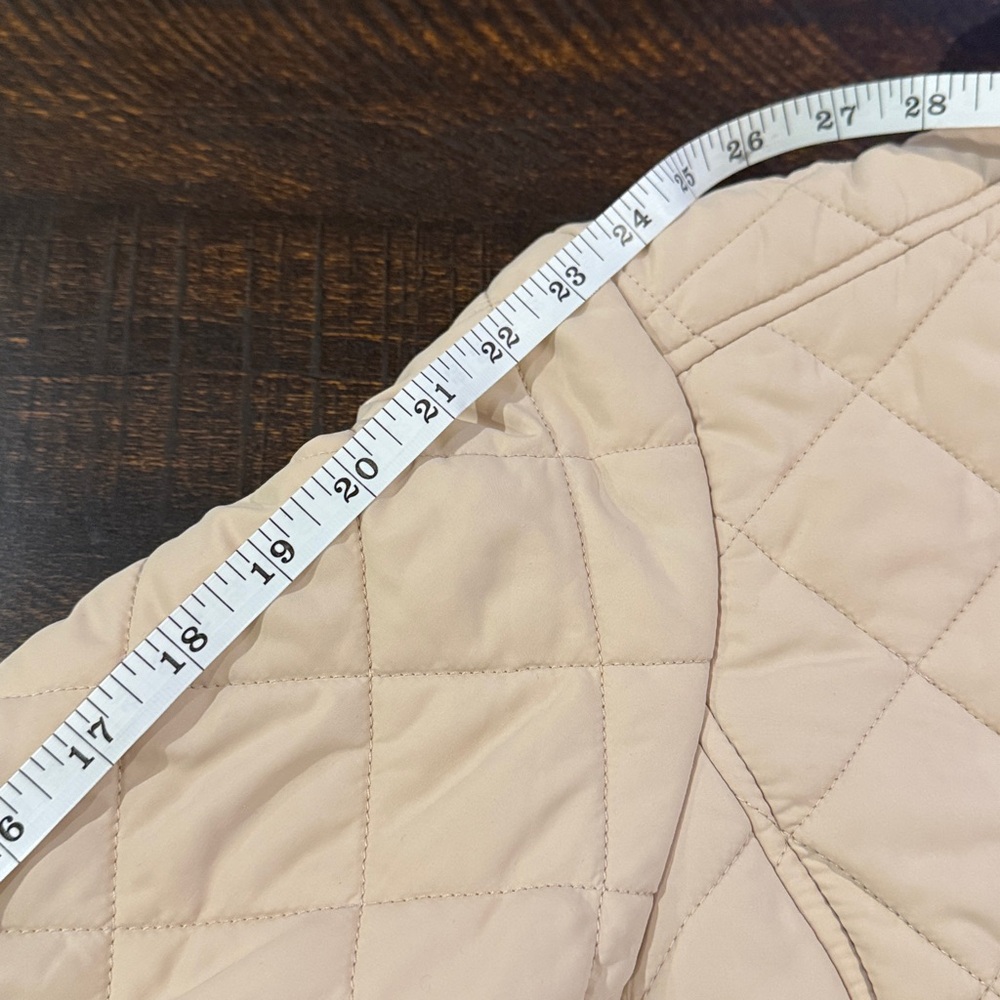 J.Crew Diamond Quilted Field Jacket Beige Small - Picture 6 of 8